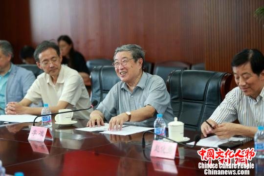 中国文艺评论家协会名誉主席李准发言。　马海燕 摄